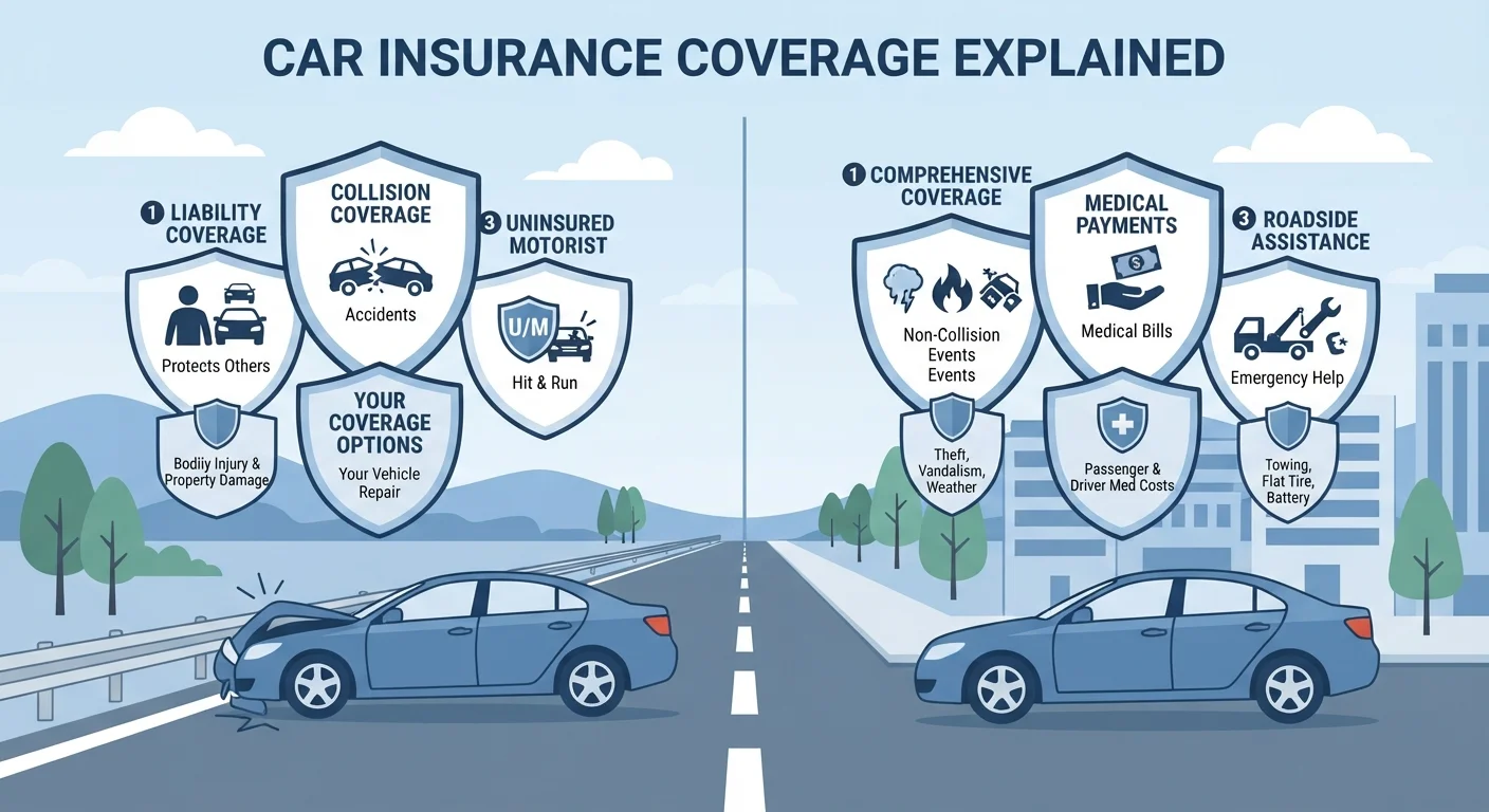 Auto Insurance Coverage Types: What Each One Actually Does