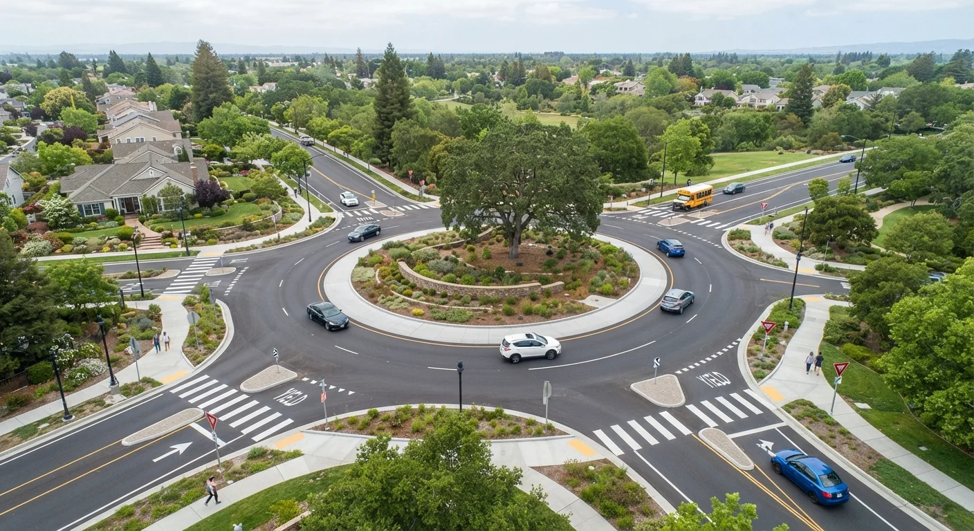Roundabouts, Four-Way Stops, and Yield Signs: Who Actually Goes First
