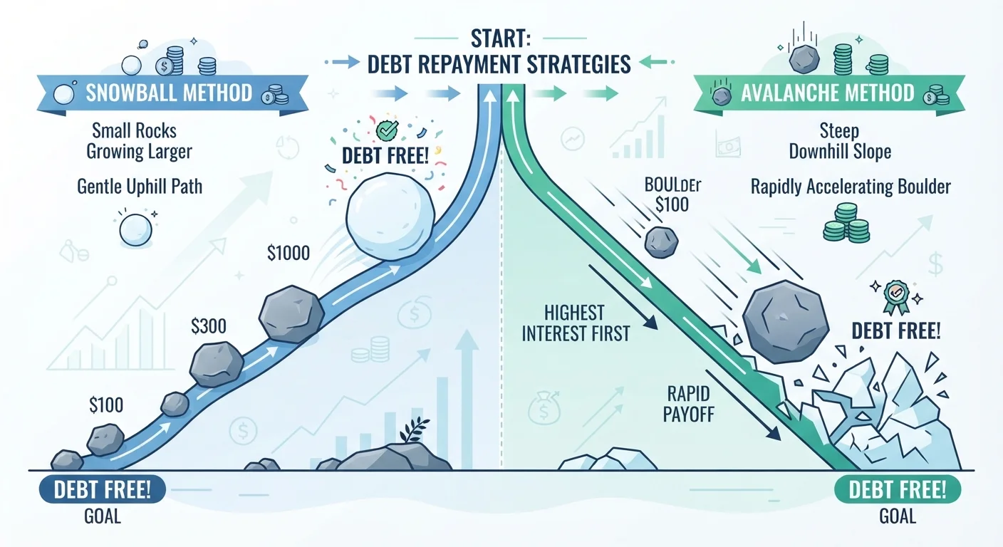 The Debt Snowball and Debt Avalanche: What Sets Them Apart