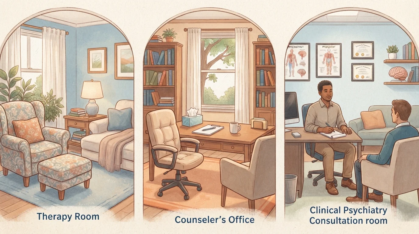 Therapy, Counseling, and Psychiatry: Understanding the Differences