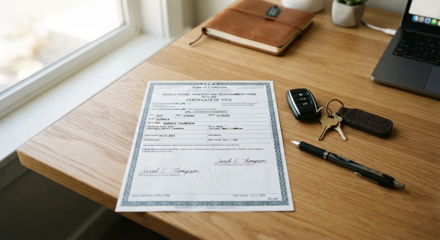 What a Vehicle Title Is and Why It's the Most Important Document You Own